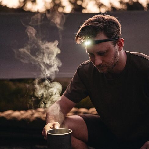 KNOG Quokka Silicone Rechargeable Headlamp - 150 Lumen, LED Head Lamp w/ 4 Modes, Waterproof Headlamp Flashlight for Outdoor, Camping & Hiking Gear in Kuwait