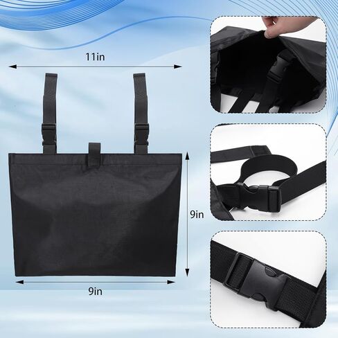 2 قطعة حقيبة قسطرة تغطي 11 × 9 × 9 بوصة حامل حقيبة تصريف البول حامل حقيبة القسطرة مع أشرطة قابلة للتعديل لأكياس البول، وأكياس فغر الكلية، وأكياس القسطرة in Kuwait