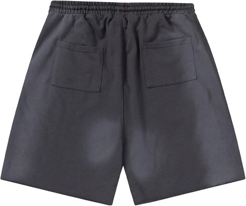 Oversized Hip Hop Graphic Printting Cotton Pants Shorts with Pockets,Summer Casual Sports Shorts in Saudi Arabia