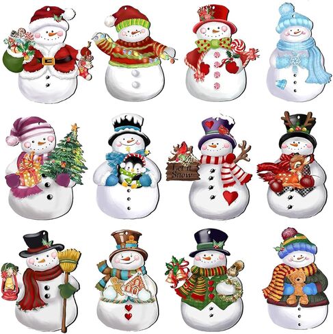 12pcs Horror Movies Tree Ornaments，Halloween Tree Hanging Decorations，Horror Movie Characters Wooden Ornaments for Halloween Party Decor Supplies in Saudi Arabia
