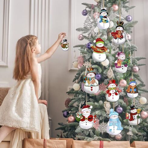 12pcs Horror Movies Tree Ornaments，Halloween Tree Hanging Decorations，Horror Movie Characters Wooden Ornaments for Halloween Party Decor Supplies in Saudi Arabia