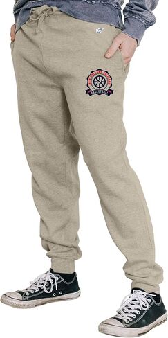 Blue 84 Men's Standard NBA Officially Licensed Sweatpants Jogger Oatmeal in Saudi Arabia