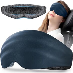 LC-dolida Sleep Mask, 3D Eye Mask for Sleeping with 100% Light Blocking for Men Women Sleeping Travel Cool Gadgets, Purple