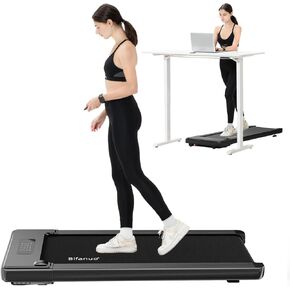 Walking Pad - Under Desk Treadmill, Treadmills for Home/Office, Portable Treadmill, Walking Pad Treadmill Under Desk with Remote Control LED Display- Ideal for Fitness Enthusiasts (Golden)