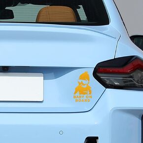 Baby on Board Sticker for Cars, Self-Adhesive Car Stickers and Decals, Baby in Car High Intensity Reflective Waterproof Vinyl Safety Car Signs, Car Accessories Baby Sign for All Cars