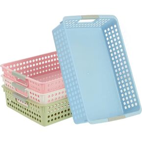 8 Piece Storage Basket, Classroom Organization Storage Paper Tray Holds 4A Paper Trays for Classroom Home Handicrafts Storage Library Drawers Office Arts Crafts Supplies