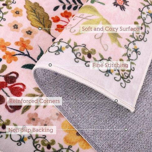 سجاد بوهو للمدخل، سجادة مدخل عتيقة مقاس 2 × 3 بوصة، سجادة حمام ناعمة منخفضة الوبر وقابلة للغسل، سجادة صغيرة غير قابلة للانزلاق سجادة أرضية للباب الداخلي للمدخل وغرفة النوم والمطبخ in Kuwait