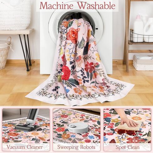 سجاد بوهو للمدخل، سجادة مدخل عتيقة مقاس 2 × 3 بوصة، سجادة حمام ناعمة منخفضة الوبر وقابلة للغسل، سجادة صغيرة غير قابلة للانزلاق سجادة أرضية للباب الداخلي للمدخل وغرفة النوم والمطبخ in Kuwait