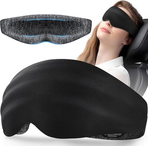 LC-dolida Sleep Mask, 3D Eye Mask for Sleeping with 100% Light Blocking for Men Women Sleeping Travel Cool Gadgets, Purple in Saudi Arabia