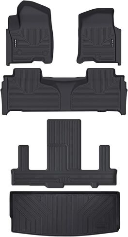 Floor Mats & Cargo Liner for 2024 Hyundai Kona SEL/SE/N Line/Limited All Weather Protection TPE Rubber Floor Liners Full Set Automotive Mat Accessories, Black (Not for Electric Models) in Saudi Arabia