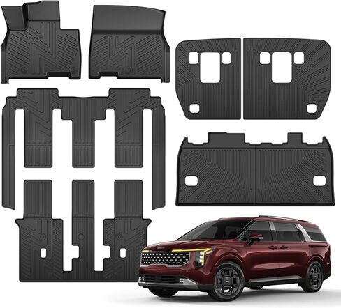 Floor Mats & Cargo Liner for 2024 Hyundai Kona SEL/SE/N Line/Limited All Weather Protection TPE Rubber Floor Liners Full Set Automotive Mat Accessories, Black (Not for Electric Models) in Saudi Arabia