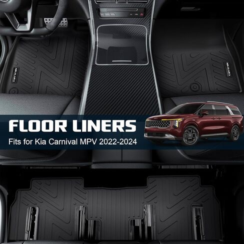 Floor Mats & Cargo Liner for 2024 Hyundai Kona SEL/SE/N Line/Limited All Weather Protection TPE Rubber Floor Liners Full Set Automotive Mat Accessories, Black (Not for Electric Models) in Saudi Arabia