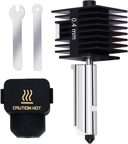 2PCS Integrated Nozzles for K1C/Ender 3 V3/Ender 3 V3 Plus Quick Swap Nozzle with Hardened Steel 0.4MM Thread Compatible Spray Nozzle Replacement Fit for Creality 3D Printer in Saudi Arabia