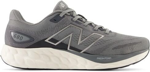 New Balance Men's Fresh Foam 680 V8 Running Shoe, White/Brighton Grey/Kelly Green, 15 Wide in Saudi Arabia