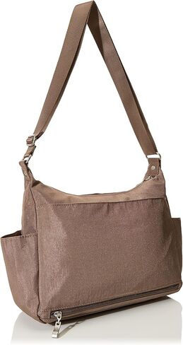 Baggallini womens New Classic Heritage With Rfid Phone Wristlet Anywhere Large Hobo, Black, One Size US in Saudi Arabia
