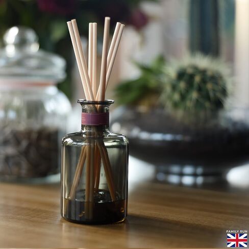 Ziffs Home® 120pcs Black Fibre Reed Diffuser Sticks - 20cm/7.87in x 4mm/0.16in - Thick Diffuser Reeds Sticks - Diffuser Sticks for Diffuser Oils Fragrance Refill - Fibre Reeds for Diffusers in Saudi Arabia