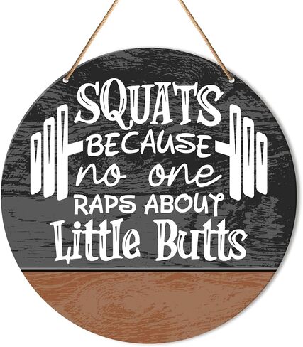 Gym Signs Wall Decor, Home Gym Wall Decor Gym Hanging Signs Rustic Decorations for Office, Fitness, Workout Room, Gift for Woman Gym Enthusiast Exercise Fitness Lover, Squat Heavy Stay Humble in Saudi Arabia