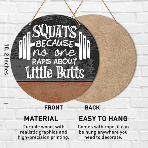 Gym Signs Wall Decor, Home Gym Wall Decor Gym Hanging Signs Rustic Decorations for Office, Fitness, Workout Room, Gift for Woman Gym Enthusiast Exercise Fitness Lover, Squat Heavy Stay Humble in Saudi Arabia