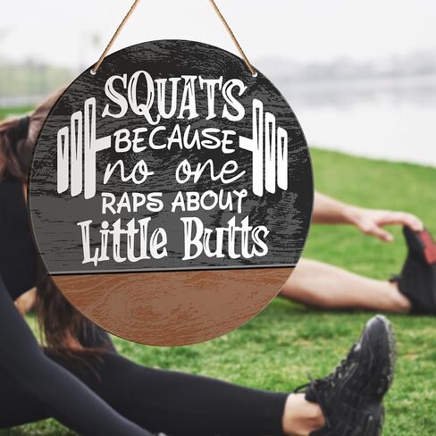 Gym Signs Wall Decor, Home Gym Wall Decor Gym Hanging Signs Rustic Decorations for Office, Fitness, Workout Room, Gift for Woman Gym Enthusiast Exercise Fitness Lover, Squat Heavy Stay Humble in Saudi Arabia