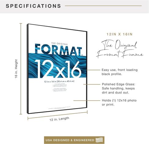 MCS Format Picture Frames, Gallery Wall Frames, Black, 8 x 10, 2-Pack in Kuwait