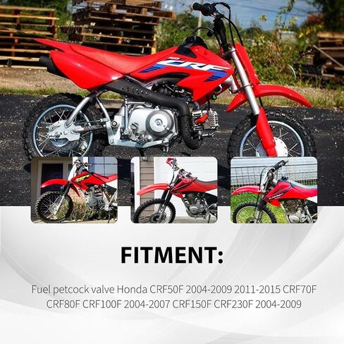 خزان الوقود الغاز صمام بيتكوك متوافق مع هوندا CRF50F CRF70F CRF80F CRF100F XR50R XR70R XR80R XR100R 16960-GEL-701 صمام إيقاف الوقود 16950-GCF-671 in Saudi Arabia