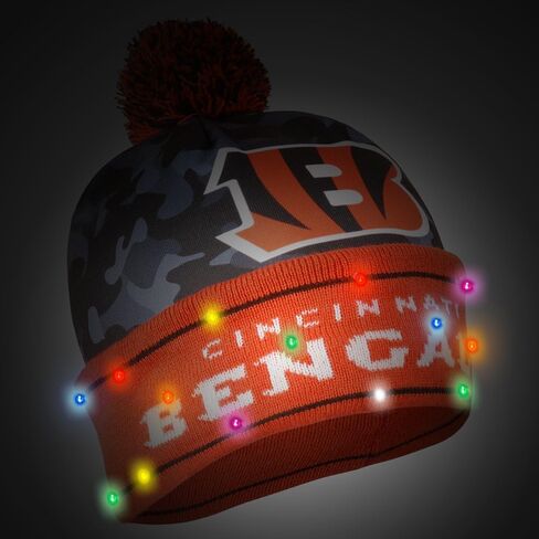 FOCO Men's NFL Camo Knit Light Up Beanie in Saudi Arabia