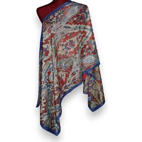 Silk feeling chiffon scarves Armenian motives