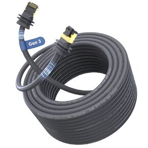 Starlink Cable Gen 3 50 FT, CMX CMR Rated 26AWG Starlink Replacement Cable 2000Mbps, Starlink Rectangular Satellite Cable, Starlink Extension Cable, Starlink Ethernet Cable for Outdoor Indoor