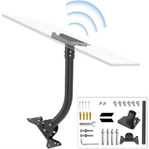 Starlink Gen 3 Mount,Compatible with Starlink Standard V3 for Starlink Gen 3 Standard Dish Antennas,Starlink Standard V3 Roof Mount Adapter for Pole Mounting,Wall Mounting(Black)