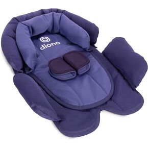 Diono Cuddle Soft 2-in-1 Head Support, Comforting Head and Body Support for Babies, Converts depending on Infants Size, Black Storm