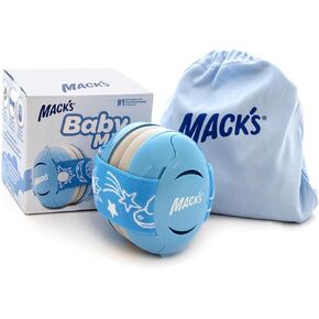Mack's® Baby Muffs | Baby Ear Muffs Noise Protection | High NRR - 17 Decibels | Noise Cancelling Headphones for Babies & Toddlers | Ages 3-36 Months