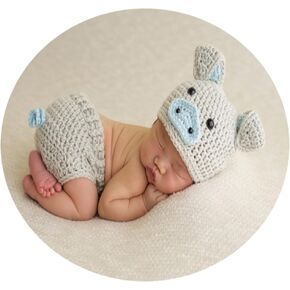 Newborn Photography Props Boy Baby Photo Outfits Hat Pants Photography Props Newborn Shoot Picture Props