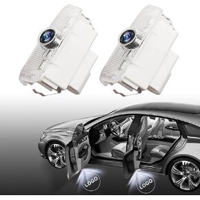 4PCS No Fade Car Door Light Logo Compatible for Infiniti, RCBDCYGJ Ultra-Bright Projector Lights for Partial QX50/56/60/70/80, Q50/60/70, G25/37, M25/35/37, FX37/50, EX25/35/37 (White)