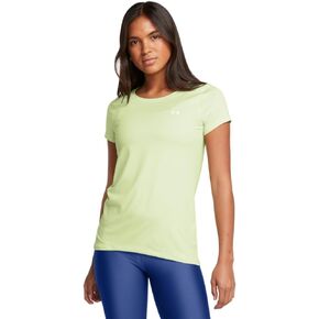 Under Armour Womens HeatGear Armour Short-Sleeve T-Shirt, (383) Retro Green / / White, Small