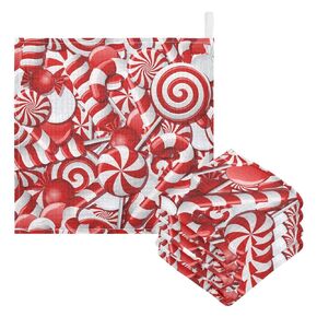 Pink Christmas Santa Claus Muslin Burp Cloths Baby Burp Cloths for Boys Girls Cute Hearts Baby Muslin Washcloths Baby Essentials for Newborn Soft Absorbent 12x12in,3 Pack