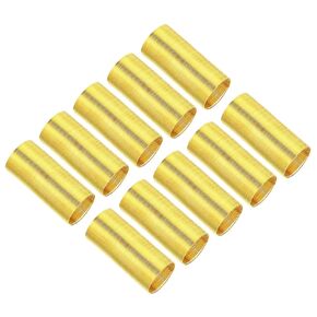 PATIKIL 22Ga 1.67"L Brass French Wire, 5 Pcs 0.79" Outer Dia Metallic Spiral Wire for Embroidery Jewelry Making Cloth Decoration DIY Crafts, Gold Tone