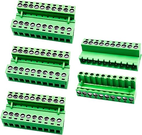 Total 24 Pairs 8pairs-2Pin 8pairs-3Pin 4pairs-4Pin 4pairs-5Pin 5.08mm Pitch DIY PCB Mount Screw Terminal Block Connector in Saudi Arabia