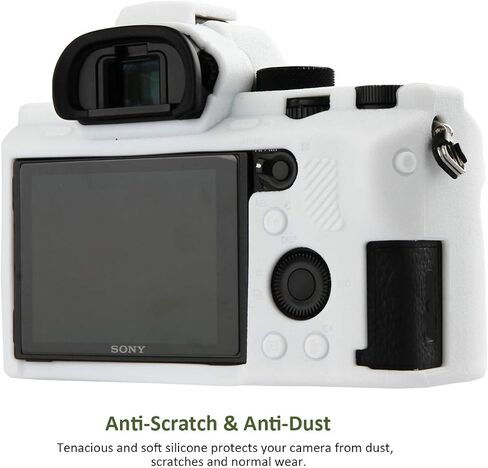 Easy Hood Camera Case for Sony Alpha A7II A7RII A7SII A7 II A7R II A7S II A7R2 ILCE-7RM2 ILCE-7M2 Soft Silicone Rubber Camera Protective Body Case Skin Camera Protector Cover (Black) in Kuwait