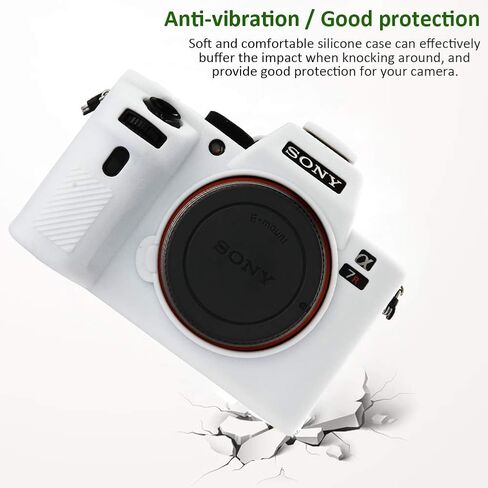 Easy Hood Camera Case for Sony Alpha A7II A7RII A7SII A7 II A7R II A7S II A7R2 ILCE-7RM2 ILCE-7M2 Soft Silicone Rubber Camera Protective Body Case Skin Camera Protector Cover (Black) in Kuwait