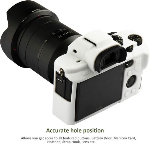 Easy Hood Camera Case for Sony Alpha A7II A7RII A7SII A7 II A7R II A7S II A7R2 ILCE-7RM2 ILCE-7M2 Soft Silicone Rubber Camera Protective Body Case Skin Camera Protector Cover (Black) in Kuwait