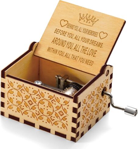 Inspirational Gifts for Women, Personalized Mothers Day Birthday Graduation Friendship Appreciation Gifts, Unique Engraved Wooden Music Box Gift Idea for Her Best Friend Female in Saudi Arabia
