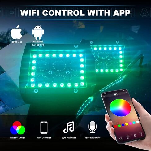 ASLONG 2x 4 بوصة LED ستروب القرون أضواء العمل DRL البيضاء، مطلق النار الجانبي LED أضواء العمل المزدوج الجانب الأصفر DRL المتوهج ستروب LED مكعبات الطرق الوعرة ضوء القيادة مع تبديل الأسلاك للشاحنات قارب عربة الغولف سيارات الدفع الرباعي in Kuwait