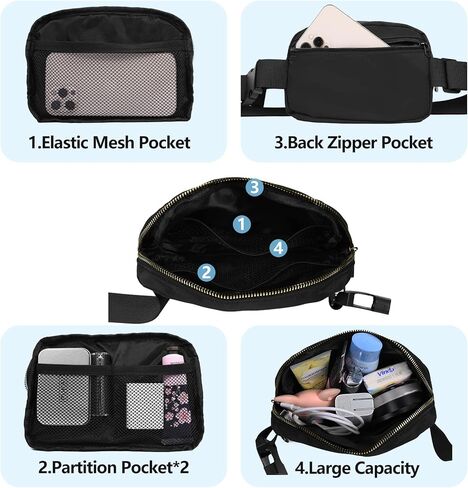 Birthday Gifts Initial Letter Waist Pack Personalized Gift for 8 9 10 11 12 Year old Girls Teen Cute Gifts Mini Small Pack White Letter O in Saudi Arabia