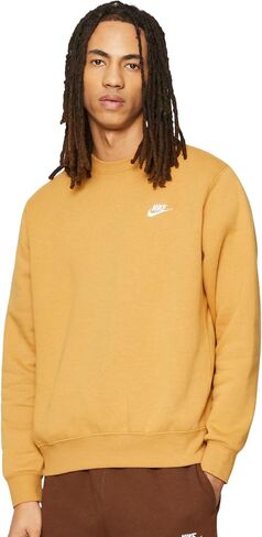 Nike Men's NSW Club Crew (as1, Alpha, l, Regular, Regular, Cobalt Bliss/White) in Saudi Arabia