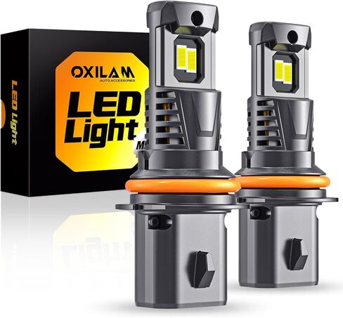 مجموعة مصابيح LED OXILAM H11 9005، 56000LM 700% أكثر سطوعًا 6500K أبيض بارد، 9005/HB3 شعاع عالٍ H11/H9/H8 بديل شعاع منخفض، حزمة من 4 قطع، قطعتان من مصابيح LED H11 وقطعتان من مصابيح LED 9005 in Saudi Arabia