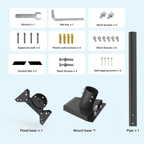 Starlink Gen 3 Mount,Compatible with Starlink Standard V3 for Starlink Gen 3 Standard Dish Antennas,Starlink Standard V3 Roof Mount Adapter for Pole Mounting,Wall Mounting(Black) in Saudi Arabia