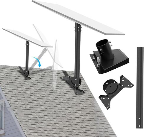 Starlink Gen 3 Mount,Compatible with Starlink Standard V3 for Starlink Gen 3 Standard Dish Antennas,Starlink Standard V3 Roof Mount Adapter for Pole Mounting,Wall Mounting(Black) in Saudi Arabia