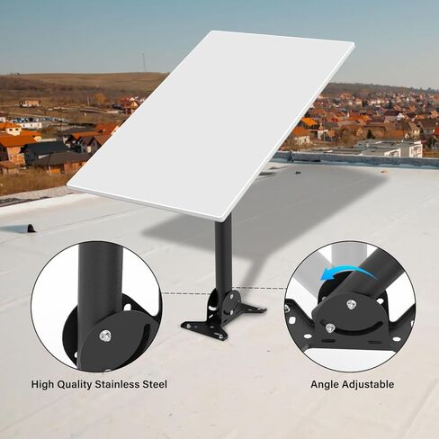 Starlink Gen 3 Mount,Compatible with Starlink Standard V3 for Starlink Gen 3 Standard Dish Antennas,Starlink Standard V3 Roof Mount Adapter for Pole Mounting,Wall Mounting(Black) in Saudi Arabia