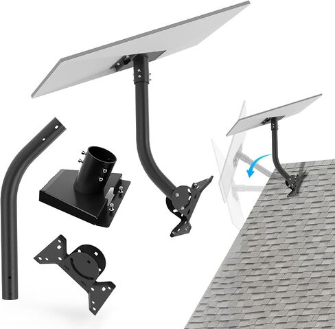 Starlink Gen 3 Mount,Compatible with Starlink Standard V3 for Starlink Gen 3 Standard Dish Antennas,Starlink Standard V3 Roof Mount Adapter for Pole Mounting,Wall Mounting(Black) in Saudi Arabia