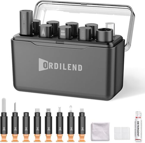 iPhone Cleaning Kit for Charging Port Cleaner, Multi-Tool iPhone Cleaner Repair Lightning Cables, Phone Cleaning Kit for iPhone, iPad, Connectors, Speaker, Airpod Cleaner Kit, Light Blue in Saudi Arabia